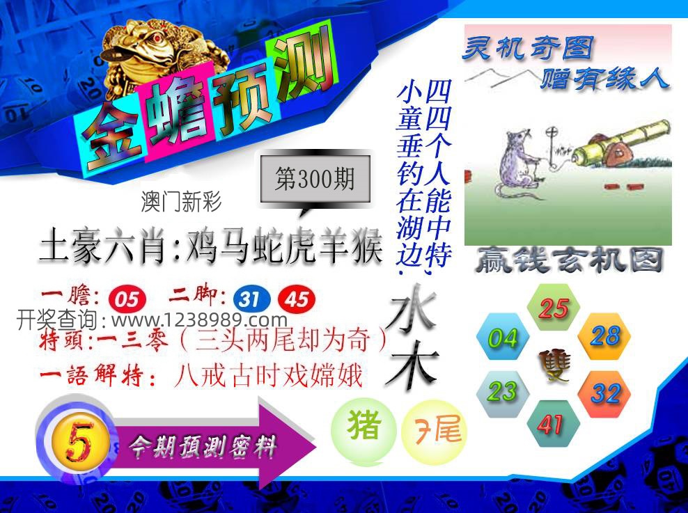金蟾预测